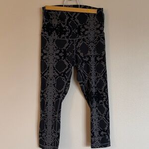Lululemon Black Snake Print Leggings